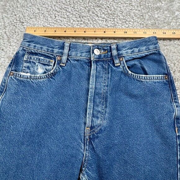 Free People We The Free High Rise Lasso Jeans Ripped Knee - Picture 10 of 13